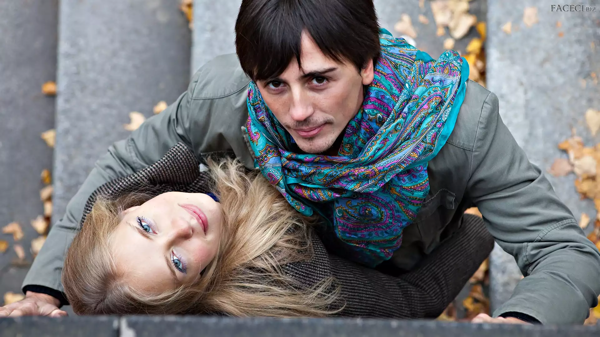 Miłość, Jesień, Dziewczyna, Para, Chłopiec