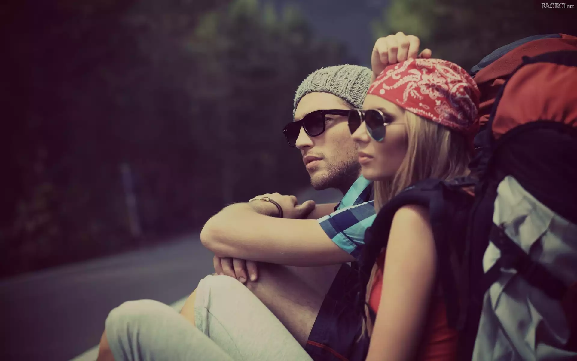 Las, Turyści, Droga